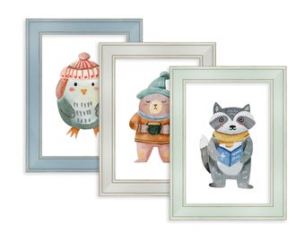 A2, A3, A4, A5 Sizes | Shabby Chic Picture Frame  | Green, Blue, Grey Photo & Poster Frames 9x6,8x6,10x8,12x10,14x11 Squares 12x12,10x10,8x8