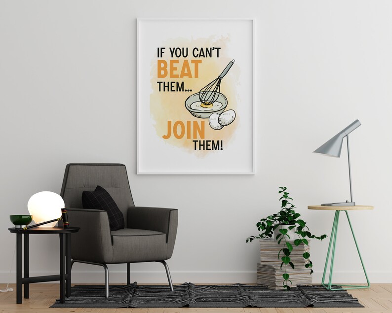If you cant beat them join them kitchen art dining room etsy