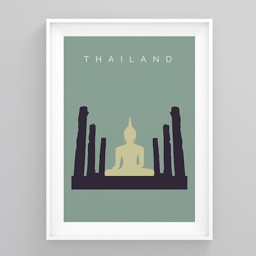 Thailand Land Mark Print Koh Phi Phi Island Travel Wall Art Etsy