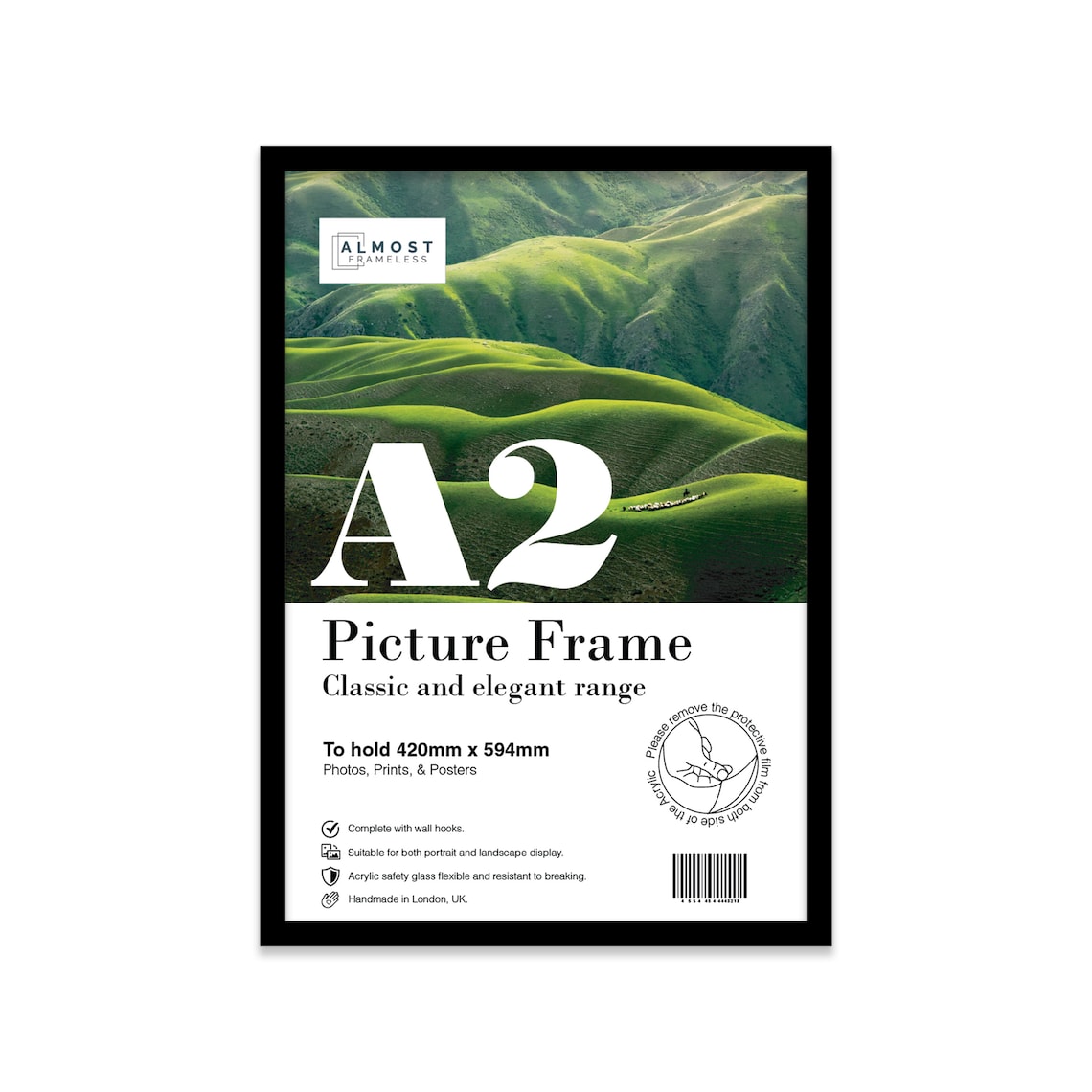 A2 Black Picture Frame Large A2 Poster Frame Photo Frame Etsy