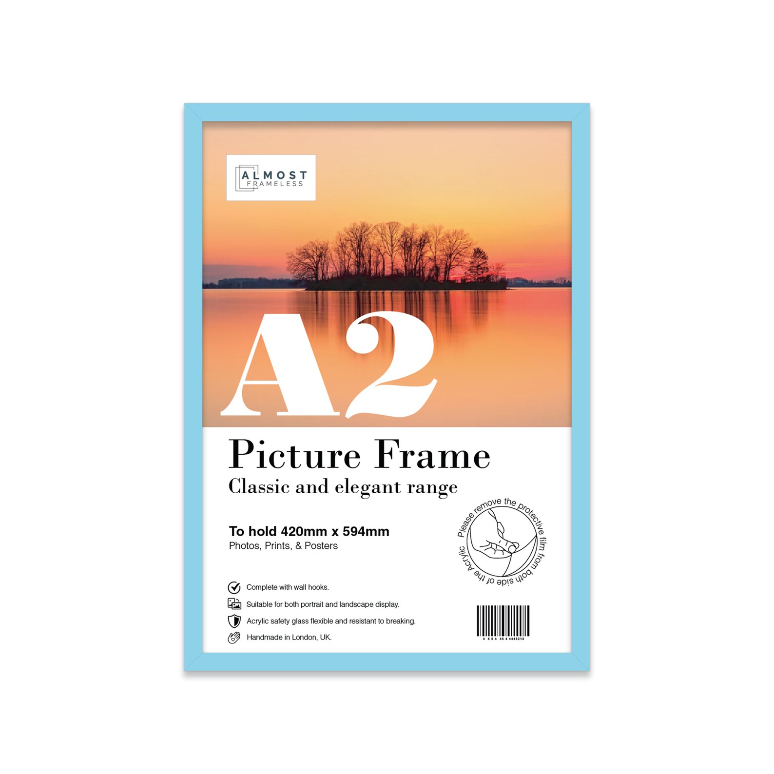 A2 Light Blue Picture Frame Large A2 Poster Frame Photo Etsy UK