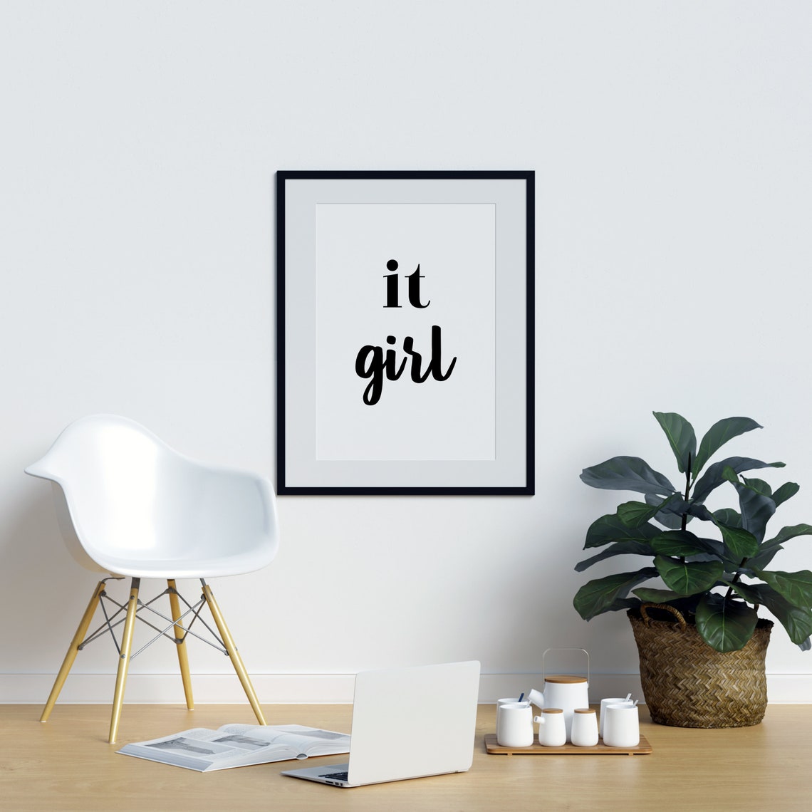 It Girl Boss Poster Girls Quote Feminist Quote Glamours | Etsy