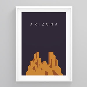 Arizona Travel Wall Art, the Grand Canyon Art Deco Travel Posters, Arizona Print, Vintage Poster, Wall Art, Travel Destination Prints