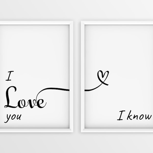 I Love You I Know Etsy