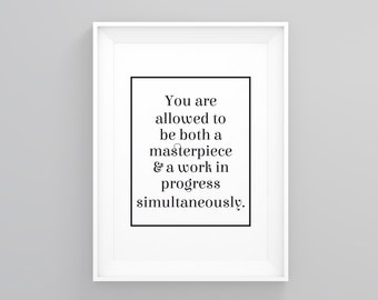 Work Progress Quote Etsy Work Progress Quote Etsy