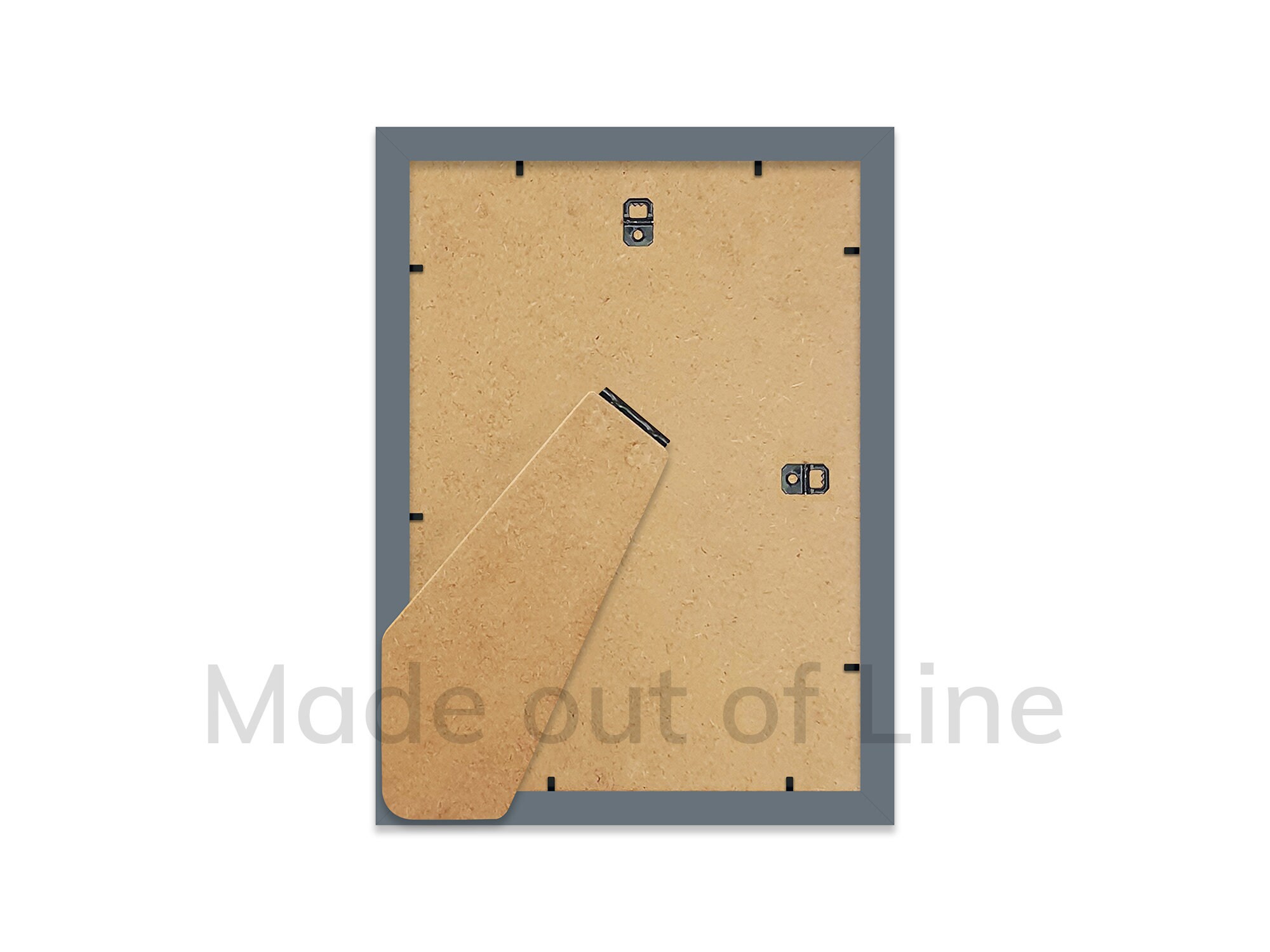 A4 Grey Picture Frame A4 Frame With Mount for A5 Print Etsy