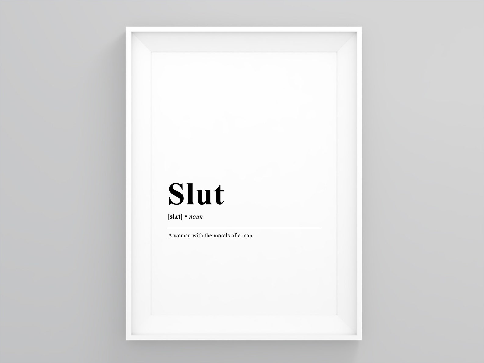 slut-definition-poster-funny-definition-art-wall-art-decor-etsy