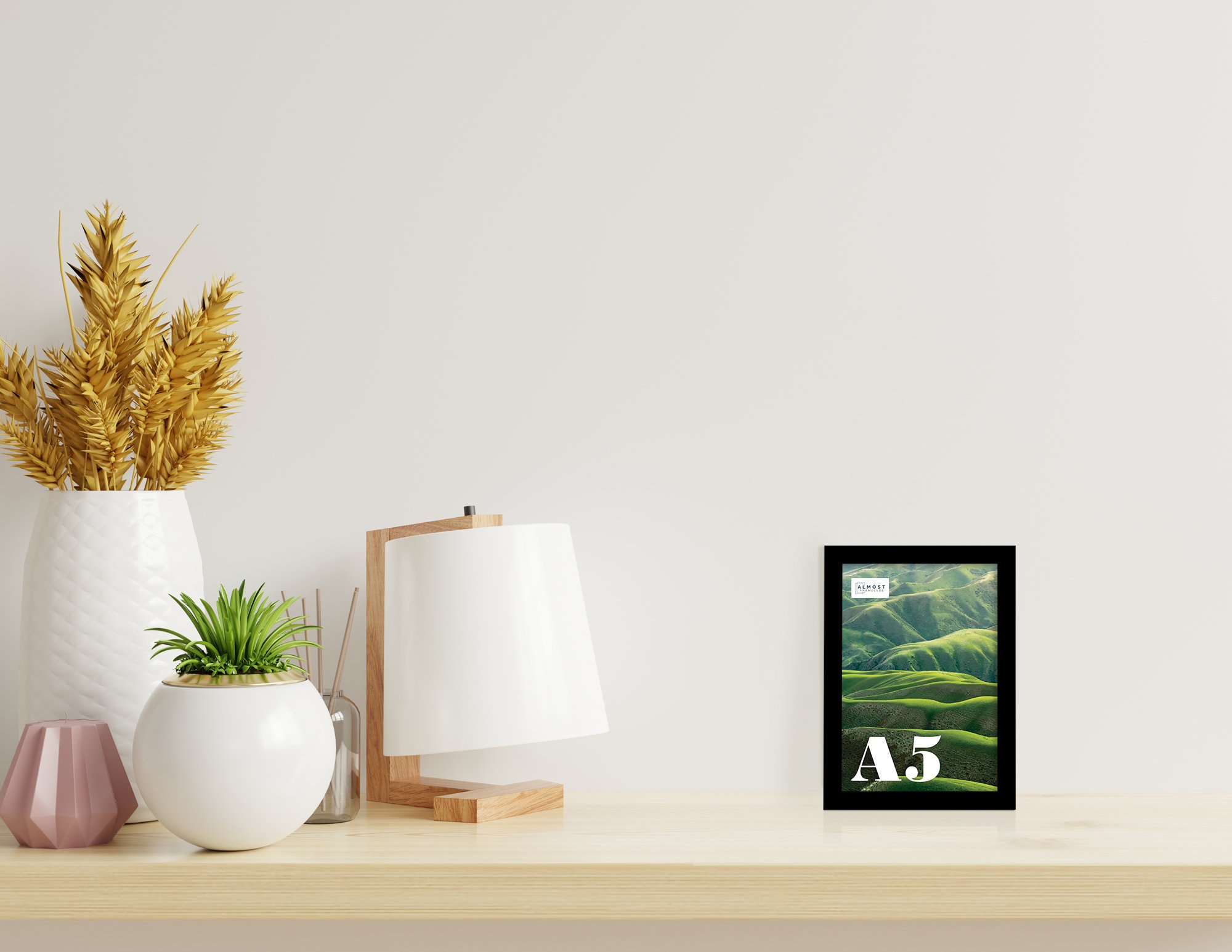 A5 Black Picture Frame A5 Frame With Mount for A6 Print Etsy