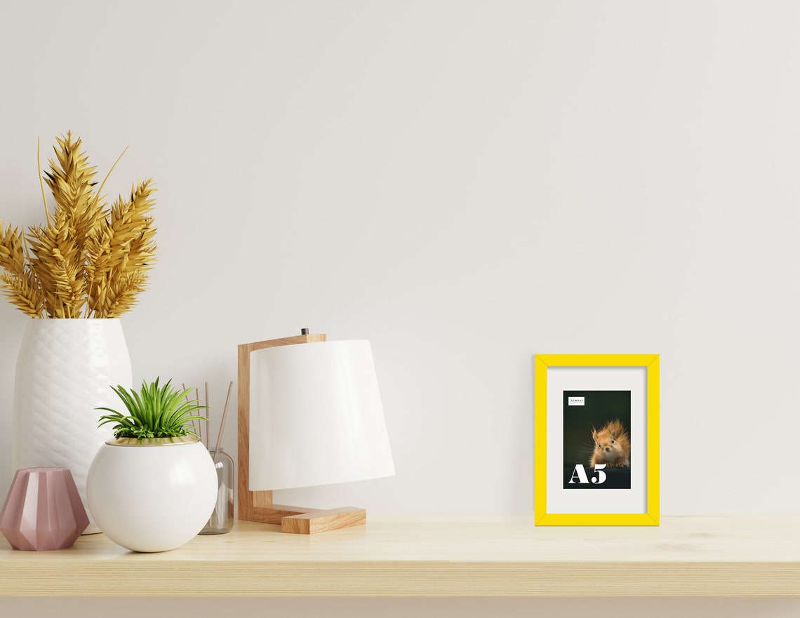 A5 Yellow Picture Frame Photo Frame Yellow A5 Size A5 Poster Etsy