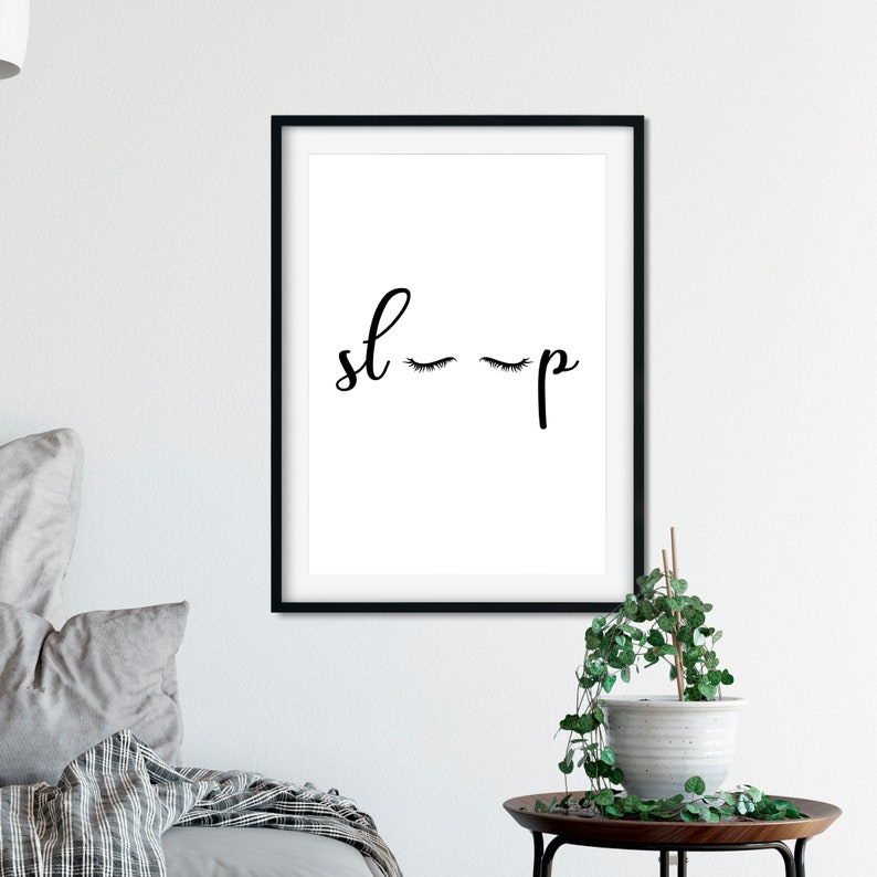 Sleep Cool Bedroom Prints Girly Bedroom Prints Apartment | Etsy