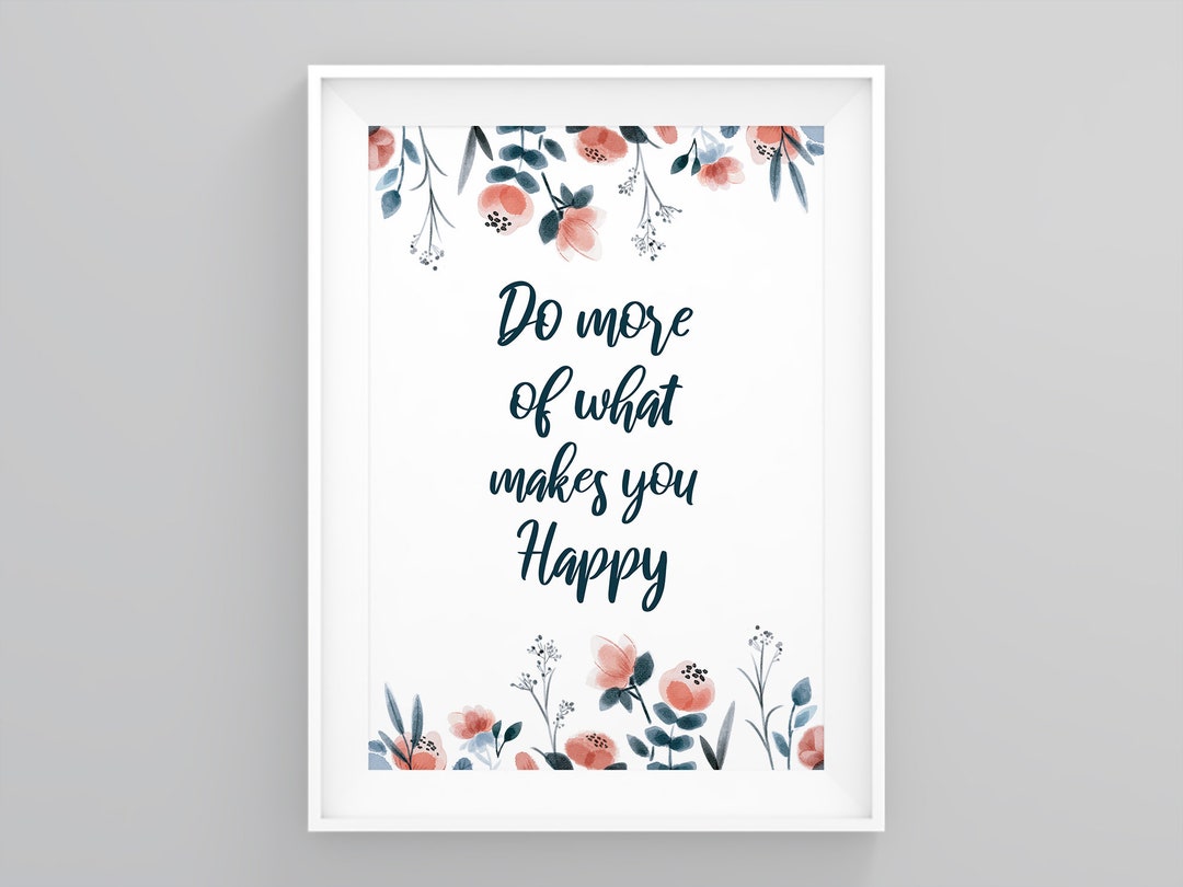 Do More What Makes You Happy Bedroom Wall Art Gift Ideas - Etsy