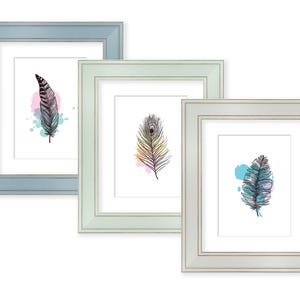 A2 A3 A4 A5 Shabby Chic Picture Frame with Mounts | Green Blue Grey Photo Frame Poster Frame 9x6 8x6 10x8 12x10 14x11,12x10,18x12,20x16 Matt