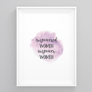 Femmes autonomisées, impression filles, décoration féministe, impression girly, pouvoir des femmes, nouvelle décoration d&#39;intérieur, illustrations de tirages, impression Scandi