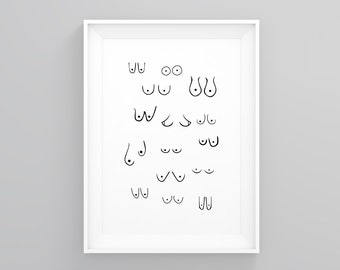 Tits, Bedroom Decor Prints, Bedroom Love Prints, Home Wall Decor, Framed Wall Print, Wall Art Quotes, Typography Wall Art