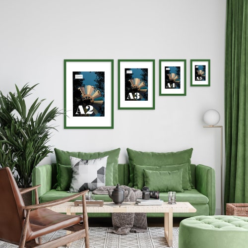 Green Picture Frame A2 A3 A4 A5 Modern Frame Art Thin Etsy UK