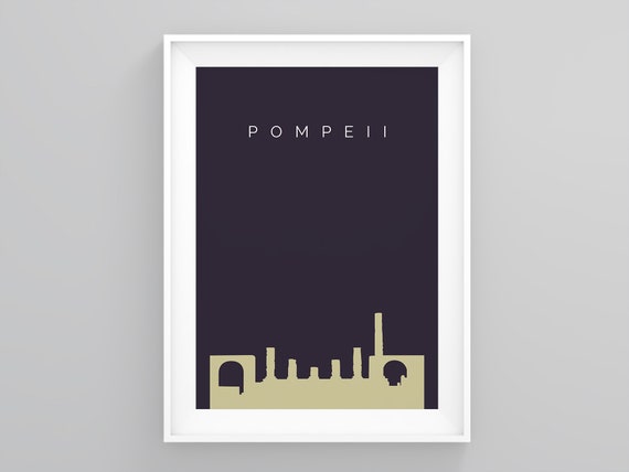 Pompei Italy Vintage Art Travel Advertisement Poster Picture Print