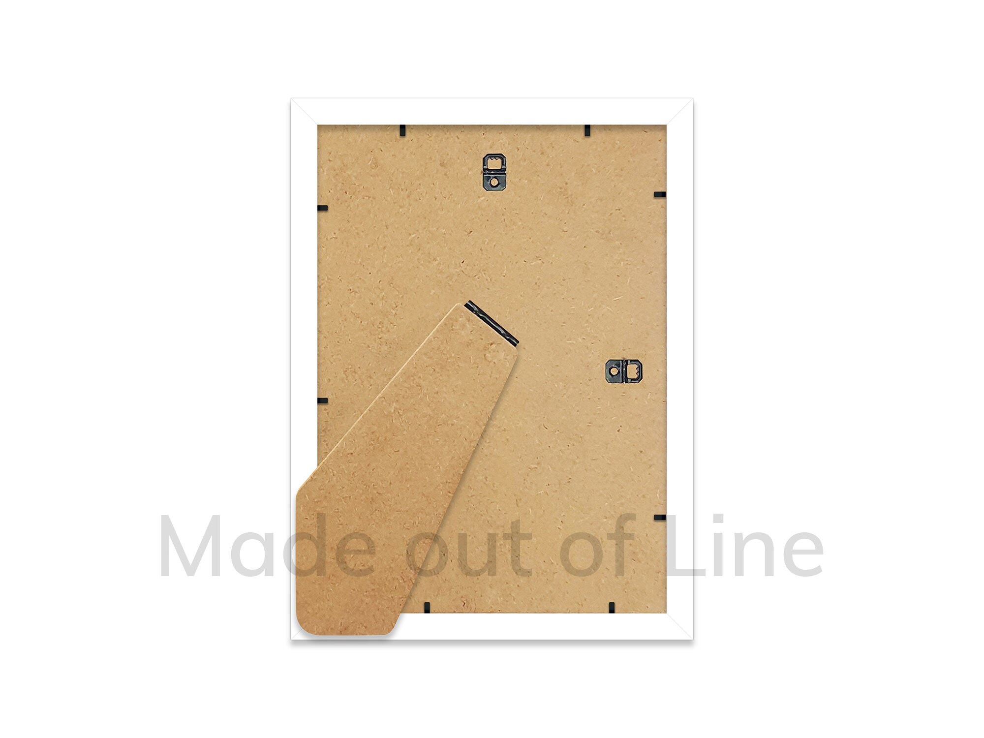 A4 White Picture Frame A4 Frame With Mount for A5 Print Etsy