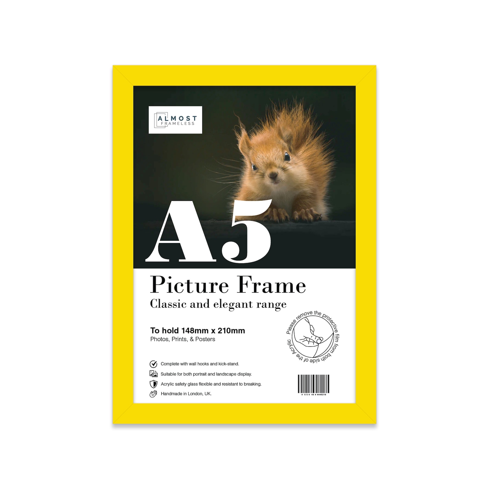 A5 Yellow Picture Frame Photo Frame Yellow A5 Size A5 Poster Etsy UK