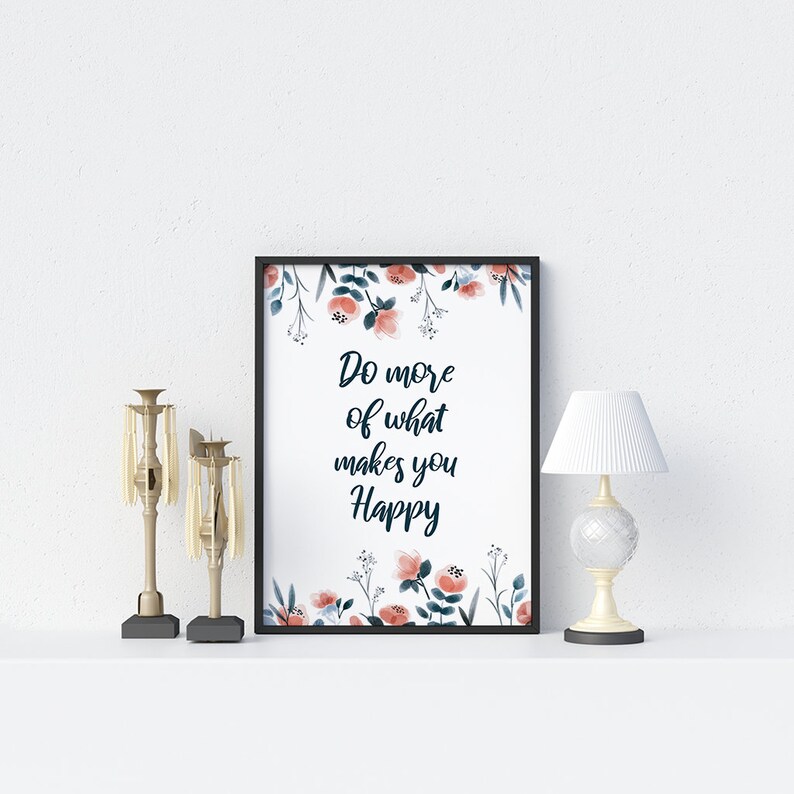 Do More What Makes You Happy Bedroom Wall Art Gift Ideas Etsy