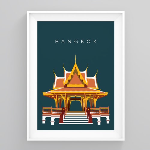 Thailand Land Mark Print Koh Phi Phi Island Travel Wall Art Etsy UK