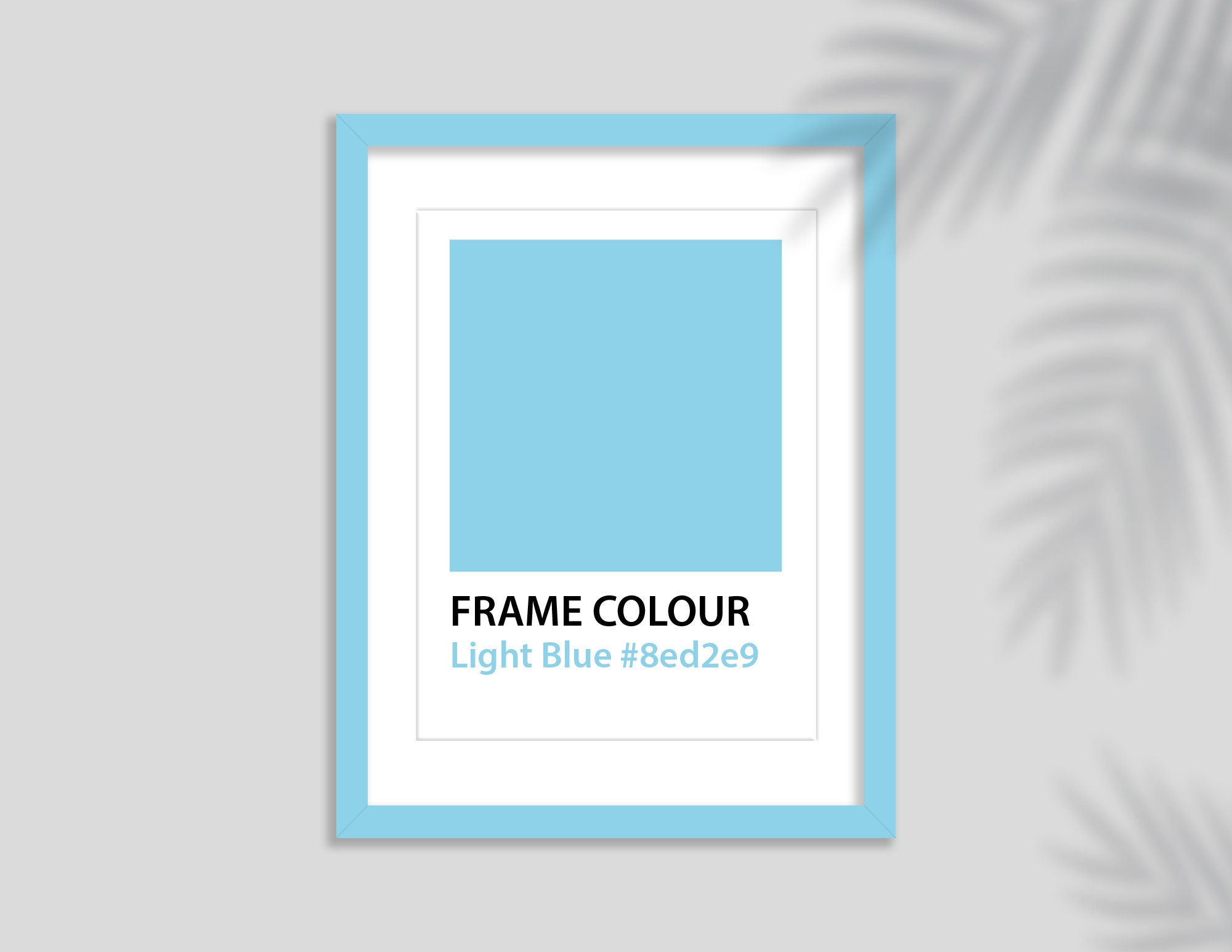 A4 Light Blue Picture Frame A4 Frame Mount for A5 Print Opt Etsy