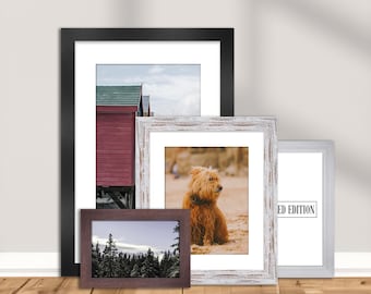 A2 A3 A4 A5 A6 Picture Frame with Mount A3 Photo Frame Silver Gold 20x16 Vintage Wood A4, Distressed Frame 10x8 14x11 Gold Wall Décor Square