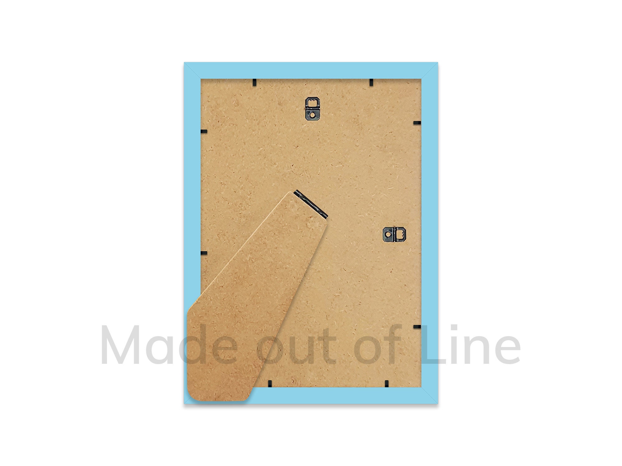 A4 Light Blue Picture Frame A4 Frame Mount for A5 Print Opt Etsy