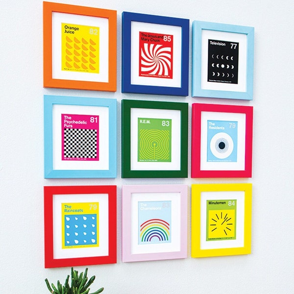 Colorful Small Frame Colourful Frames - Etsy UK