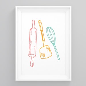 Kitchen Tools, Gift Ideas, Home Framed Art, Quote Wall Art, Wall Prints, Prints in Kitchen, Prints Framed, Typography Poster