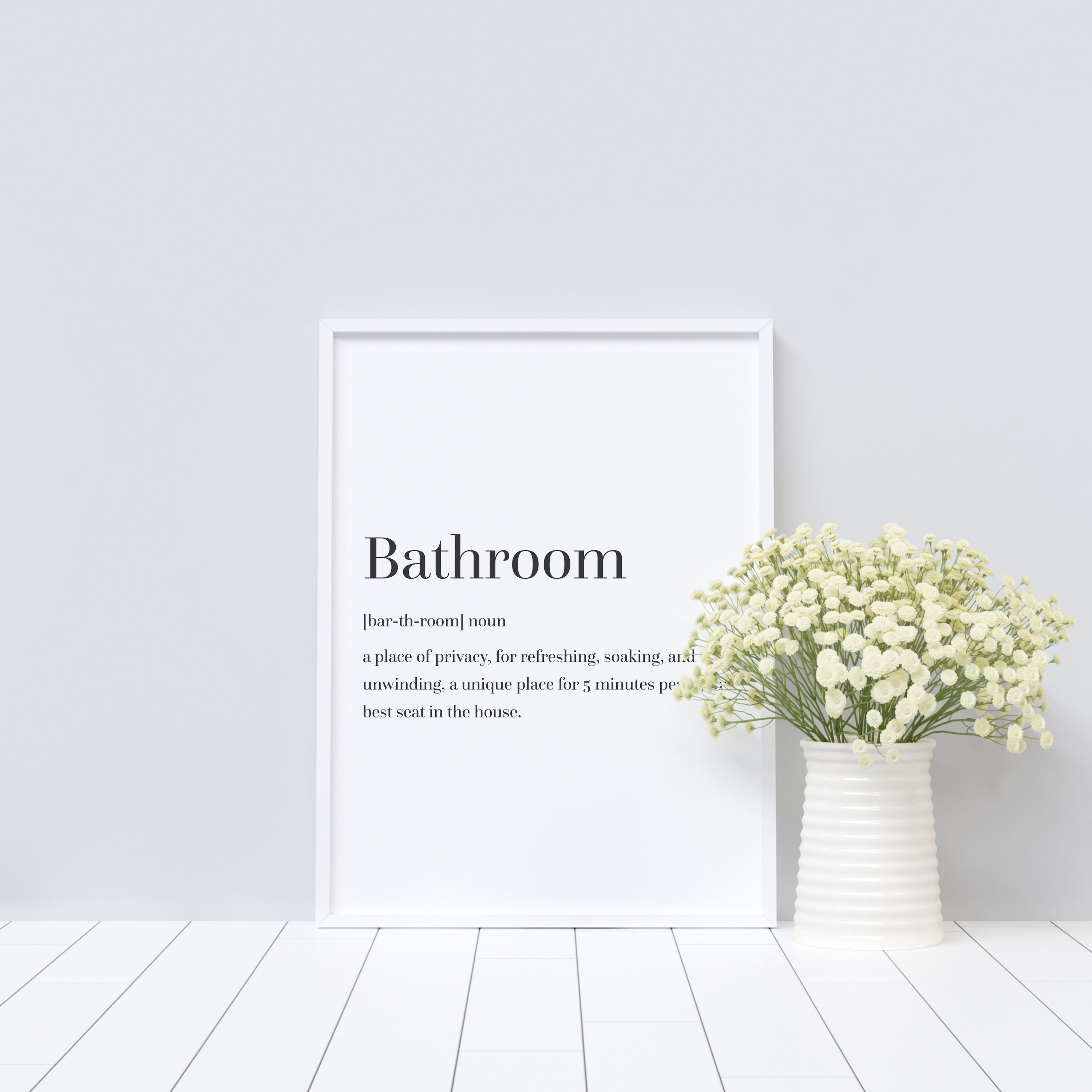 Bathroom Definition Print Humour Bathroom Art Funny Toilet - Etsy