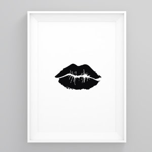 Lippen, Make-up Prints, Feminismus Print, Beauty Print, inspirierende Frau, feministische Dekoration, Mode Wandkunst, Mädchen Print, feministische Wandkunst