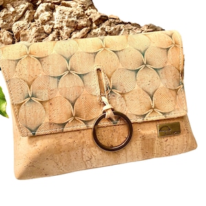 Bolso bandolera de corcho orquídea - Bolso de corcho vegano - Bolso pequeño de mujer de corcho ligero - bolso de flores de verano para mujer - Bolso artesanal portugués