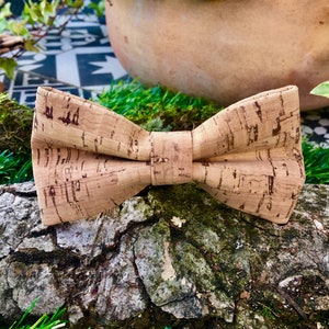 100% natural cork bow tie