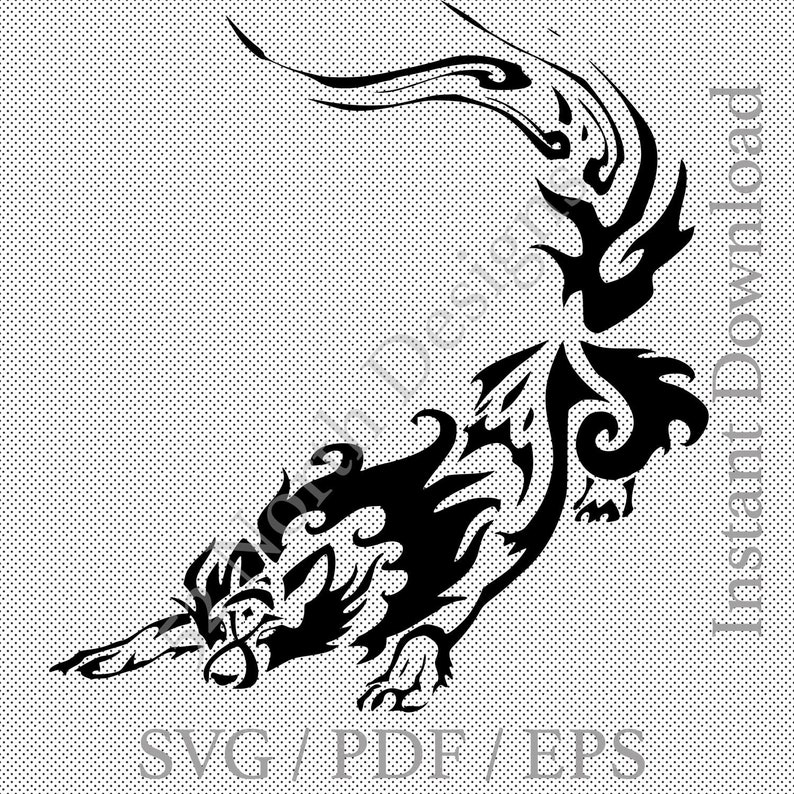 Download Tribal Wolf anime SVG Cricut Craft Design Vinyl Silhouette ...