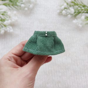 Mini corduroy skirt for Maileg mouse Big sister or Mom / MANY COLORS / Clothes for 4 - 6 inch stuffed animal toys, Maus kleidung