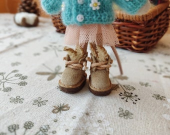 Rabbit boots for Little Brother Maileg mouse / Shoes with bunny ears for Big Sister Maus, Clothes for miniature toys, Maileg schuhe kleidung