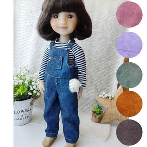 Denim overalls for Ruby Red Fashion Friends 15 inch doll / Jumpsuit bibs for RRFF, Clothes set for 15 inch boy dolls