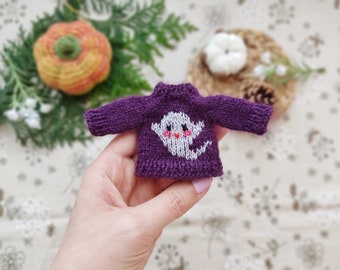 Boo sweater for Mum & Dad mouse, Halloween cardigan with ghost Grandparents Mice clothes / Maus kleidung