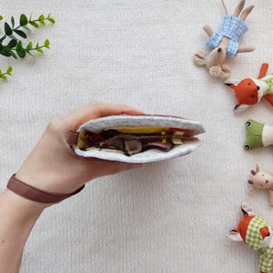 Sleeping bag for mini soft plushie