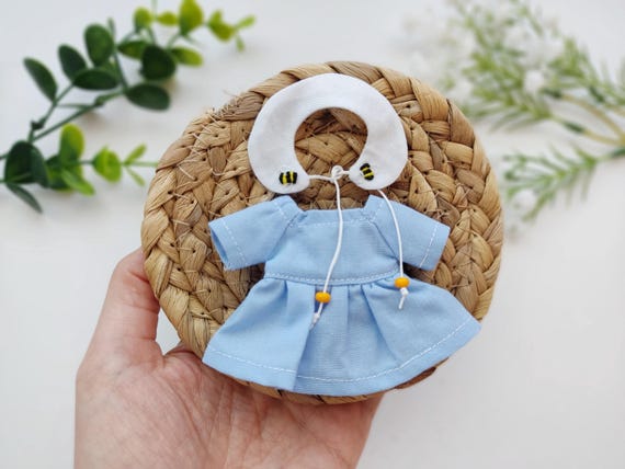 blue dress with bees Blue summer dress made for American Girl