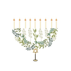 Floral Menorah
