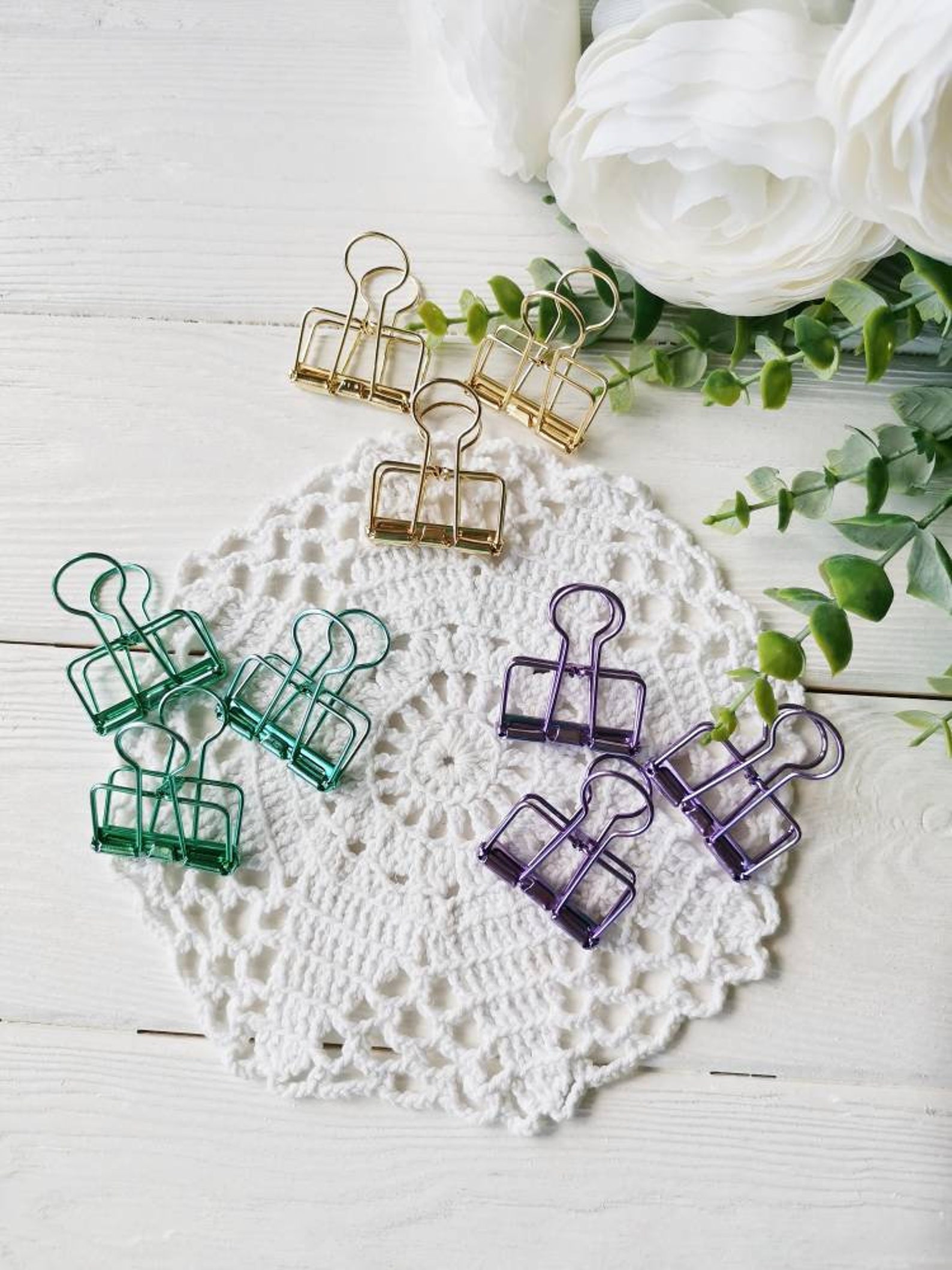 3 pcs metal paper binder Etsy