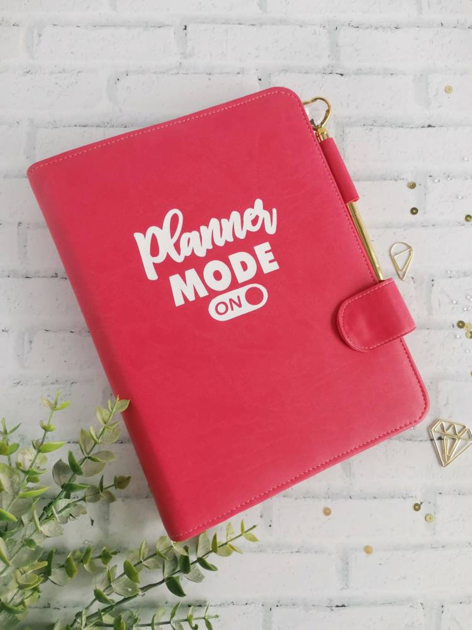 Handmade a5 ring binder planner planner with pockets gift Etsy