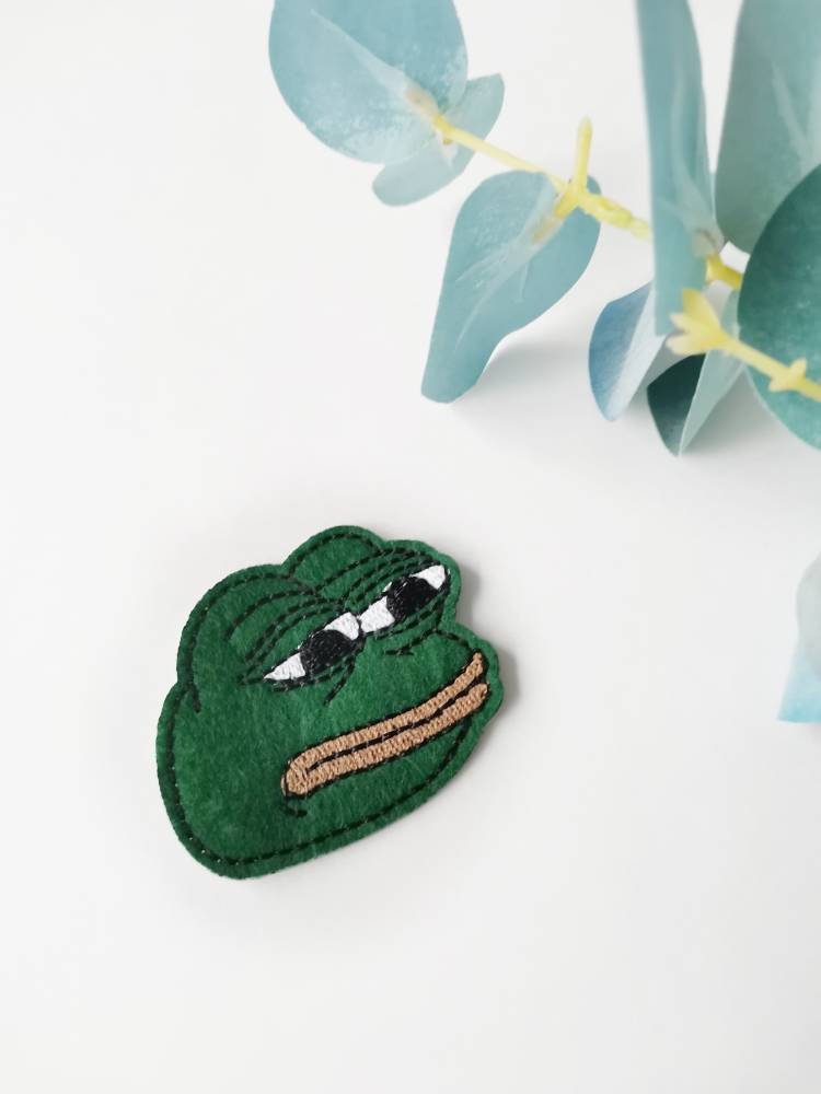 Download Kawaii Pepe Frog Embroidery Patch | Etsy