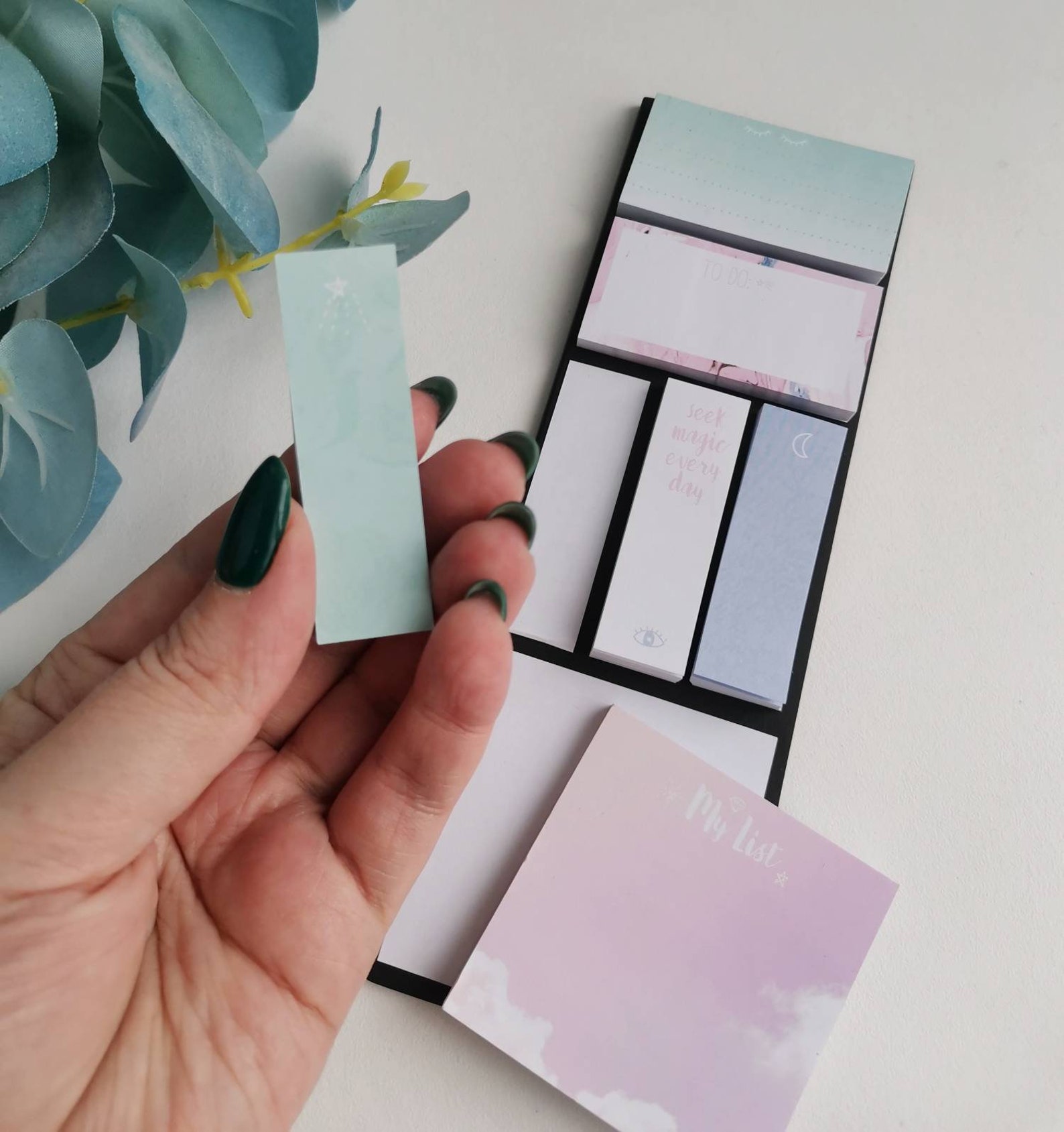 Pastel sticky notes set of 6 pads Etsy