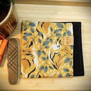 MOUCHOIR - EDC - HANK - wildfox - Hank edc cousu main en coton avec motif forestier, renard