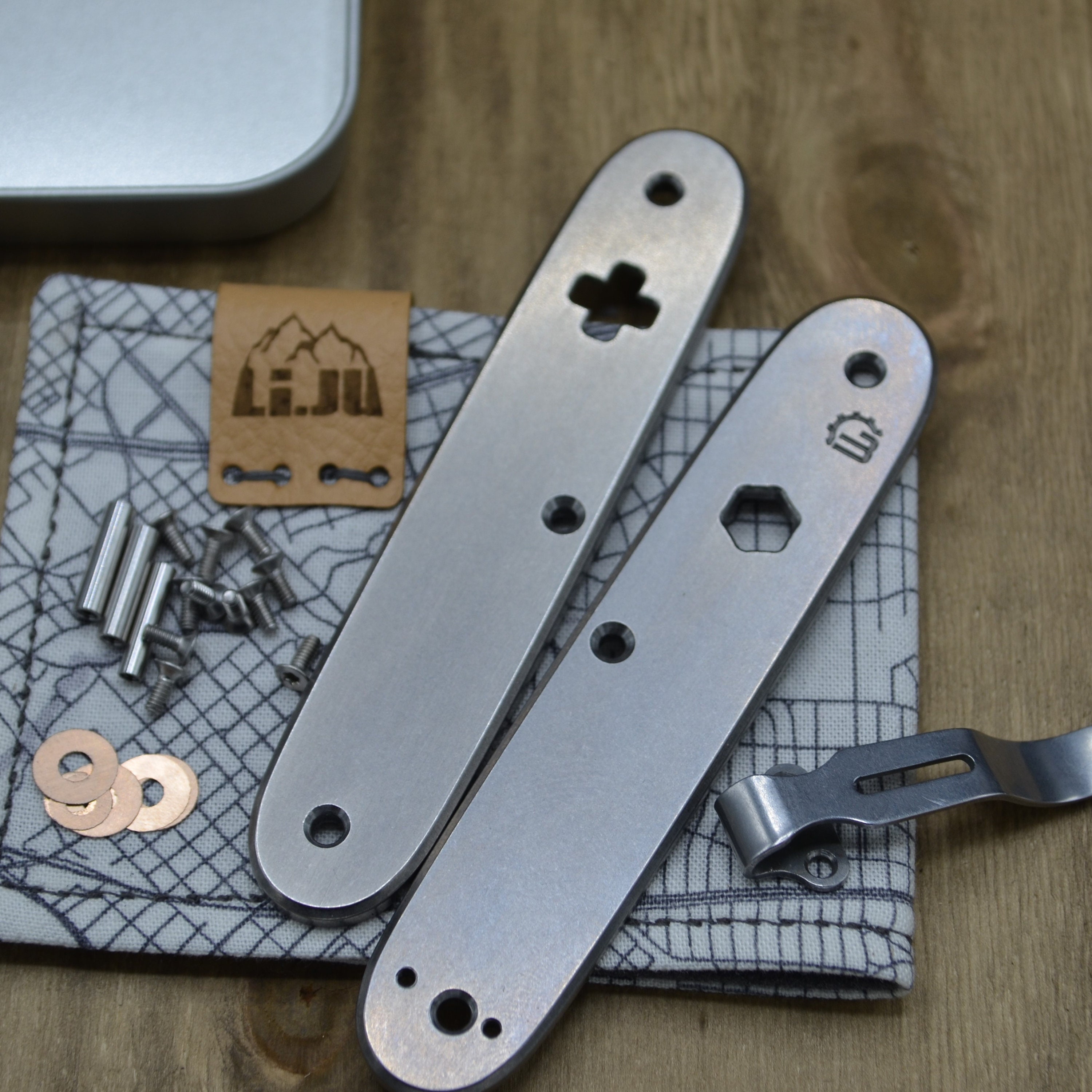 Swiss army knife titanium scales cheap