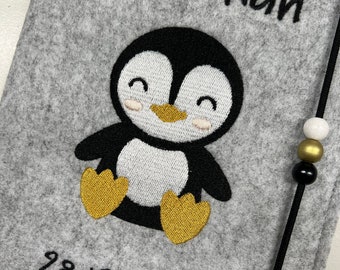 U-Hefthülle Pinguin Untersuchungsheft personalisiert