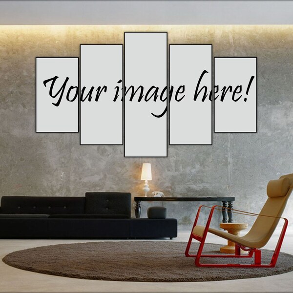 Custom 5 Piece Canvas Etsy