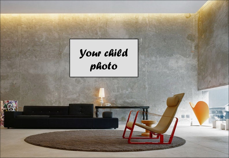 custom child photo print children photo on canvas custom child portrait canvas art personalized photo home decor gift for mom and dad